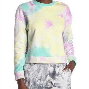 John + Jenn Tie Dyed Cropped Sweatshirt
